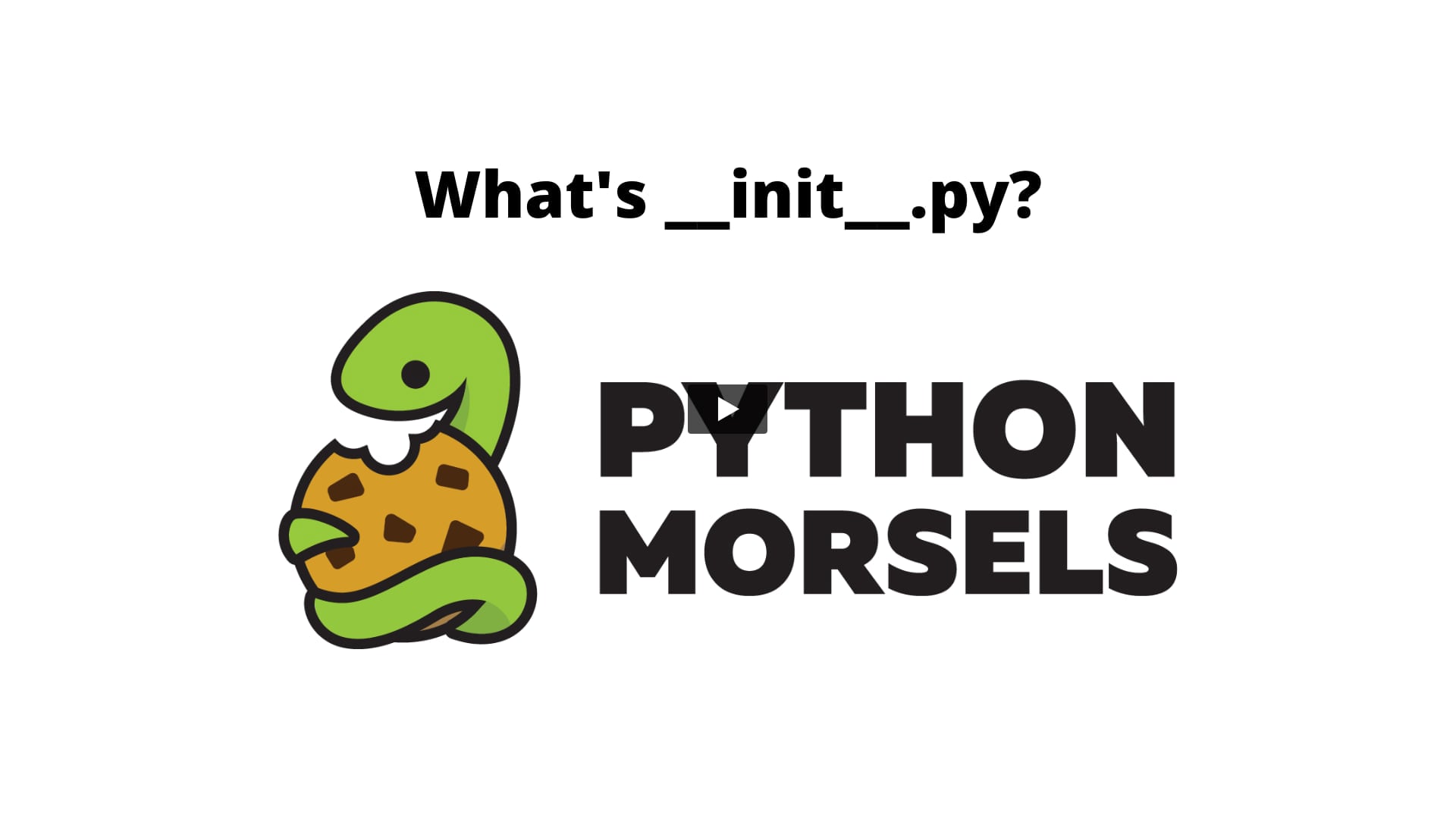 What's __init__.py? - Python Morsels