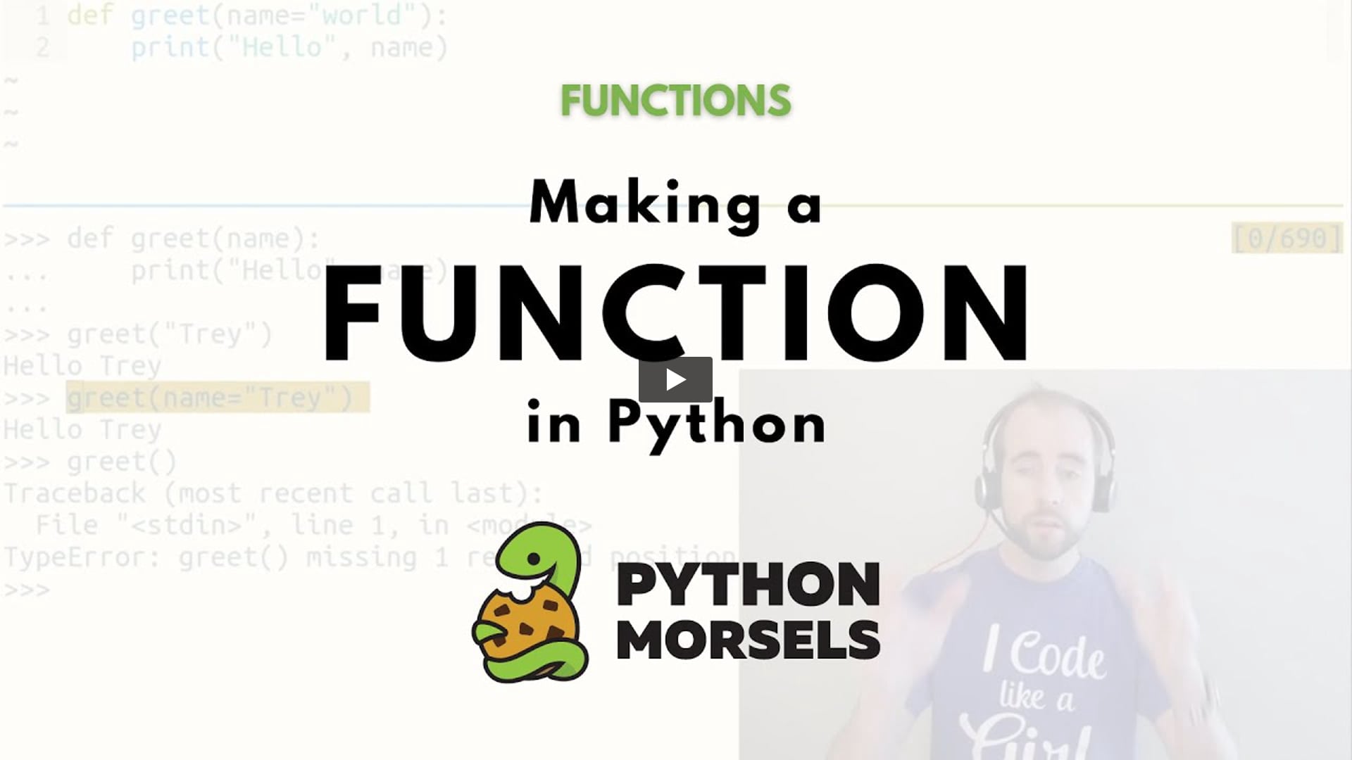 How to make a function - Python Morsels