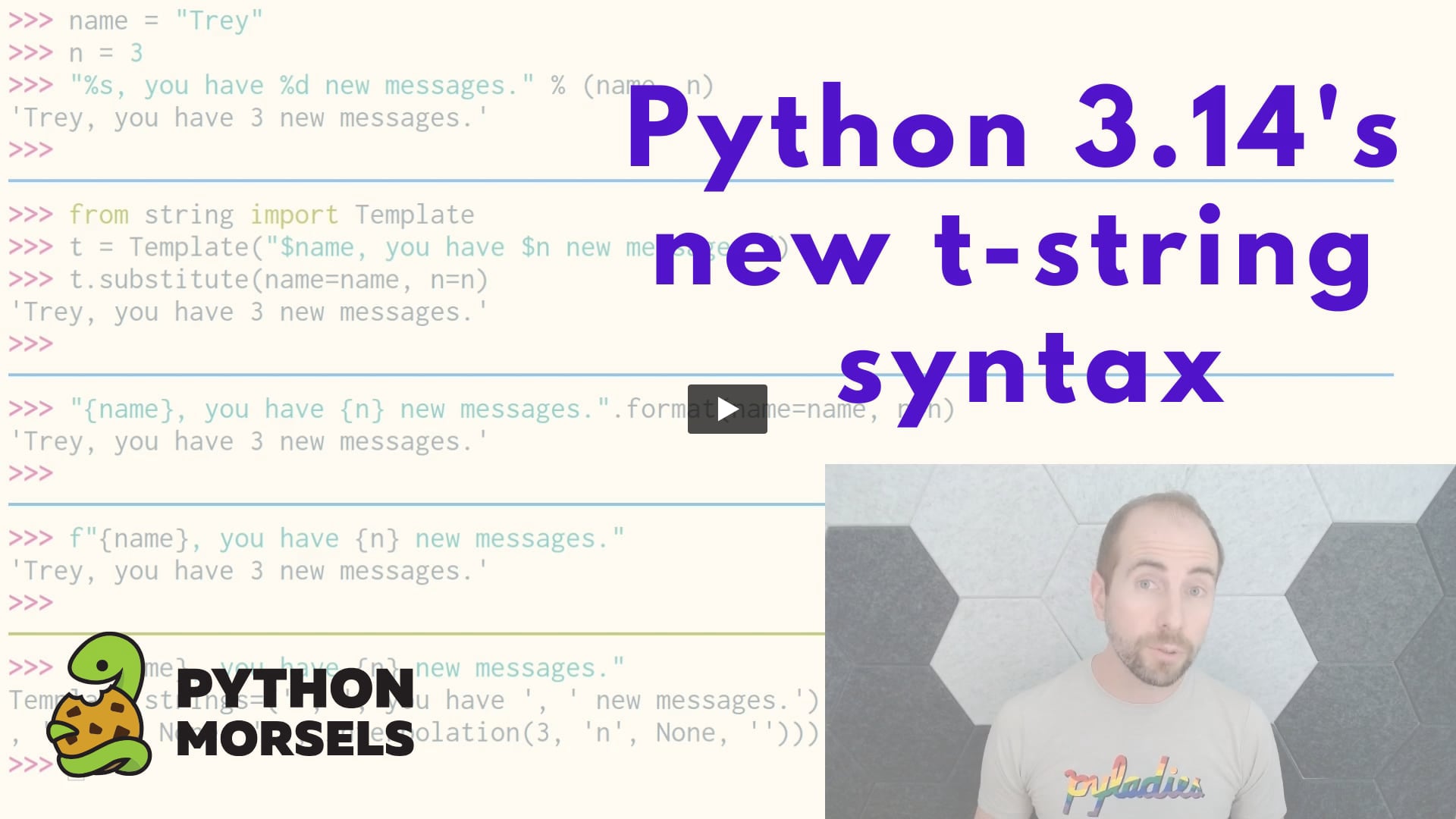Python 3.14's new t-string syntax