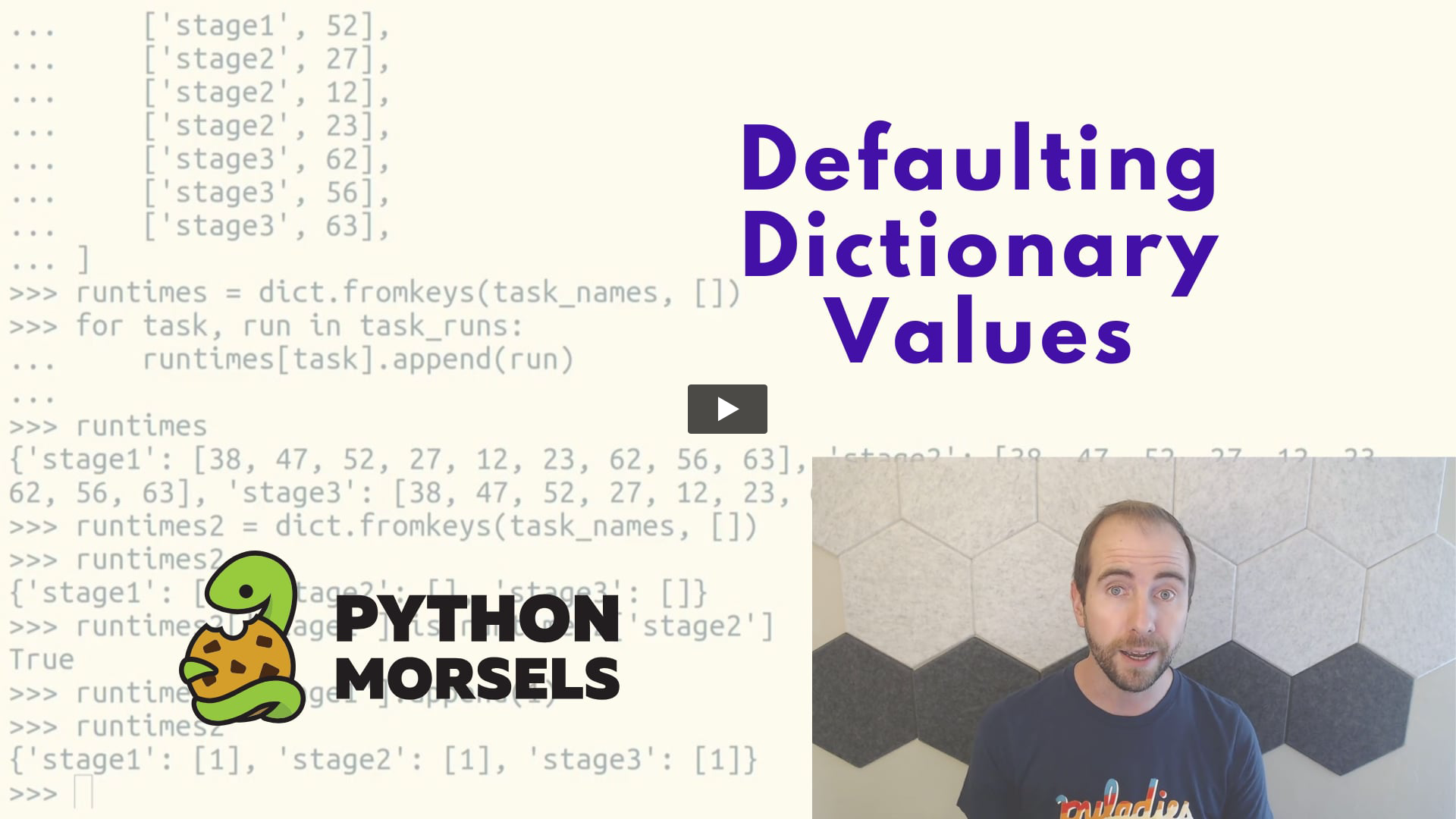 Setting default dictionary values in Python